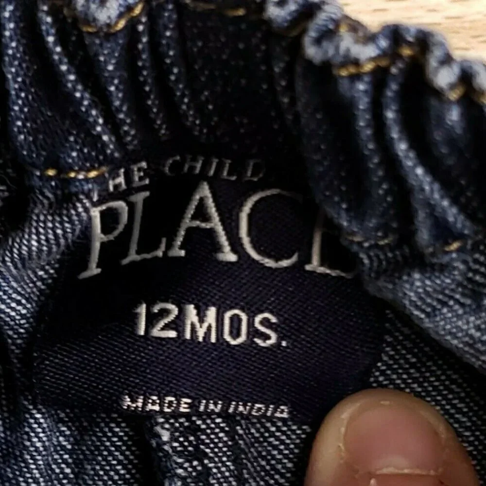 The Childrens Place  Cuff Detail Jeans. 12 months